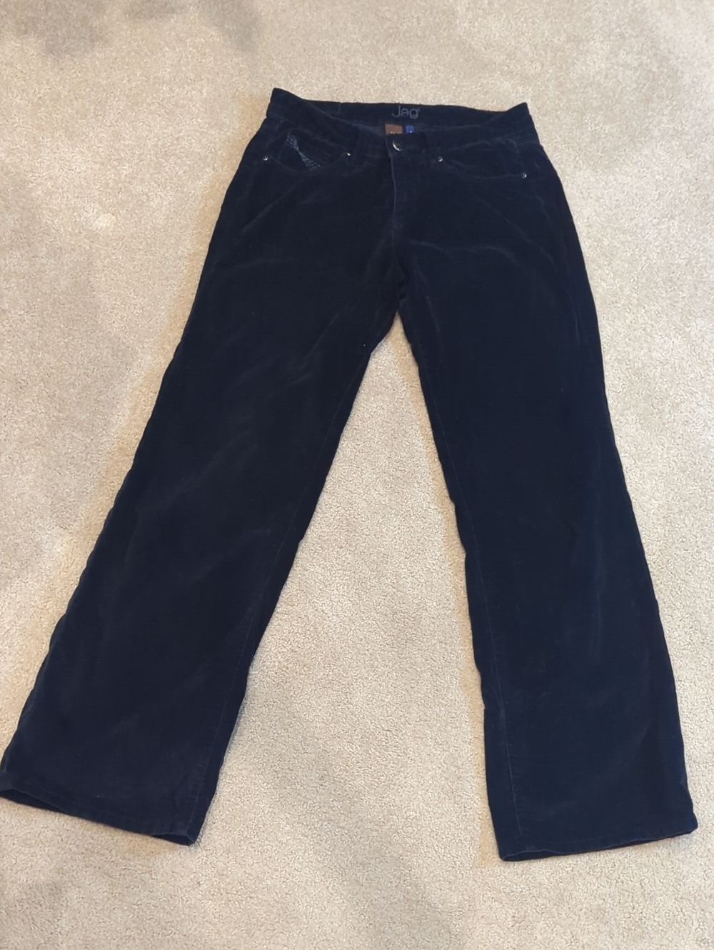 Jag Jeans Black Women's Bootcut Velvety Corduroy Jeans